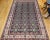 Vintage Persian Tabriz Afshan Rug, Handwoven Geometric Caucasian Pattern, Navy & Ivory, 7’ X 10’ For Sale - Image 12 of 12