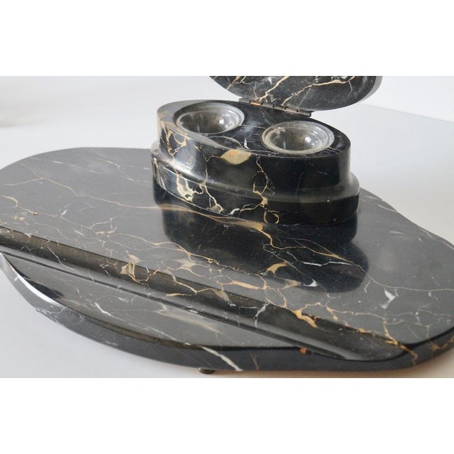 Art Deco Marble Desk Stationary Set by Jakob Maul, Germany, 1920s, Set of 10 For Sale - Image 13 of 16