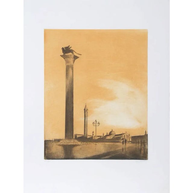 Hank Laventhol, "Terrace," Aquatint Etching For Sale