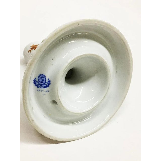 Chinese Bouquet Apponyi Rust Porcelain Candleholders from Herend Hungary, Set of 2 For Sale - Image 6 of 9