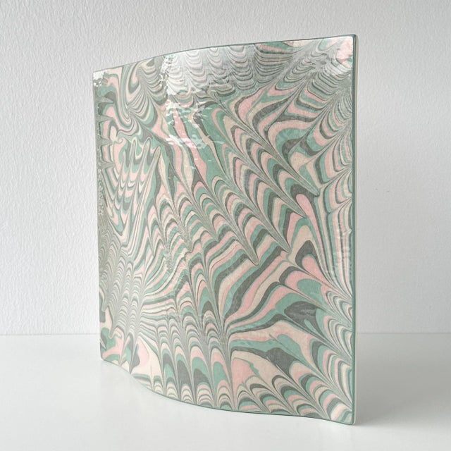 Postmodern John Bergen Postmodern Marbled Glaze Vase For Sale - Image 3 of 12