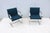 Ludwig Mies Van Der Rohe Brno Flat Bar Chairs in Blue Fabric by Gordon, a Pair For Sale In New York - Image 6 of 18