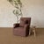 Traditional Regent Chair Slip Covered in Belgian Linen- Dark Rust For Sale - Image 3 of 10