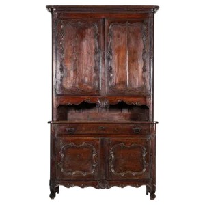 Large 19th Century French Oak & Chestnut Buffet Deux Corps, 1800