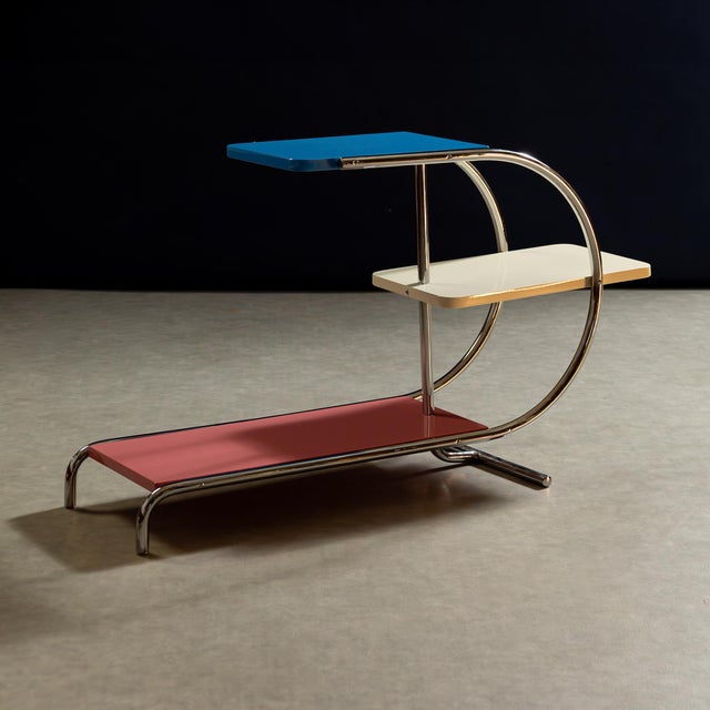 1930s Functionalist Flower Etager by Jindrich Halabala for Up Závody, 1930s For Sale - Image 5 of 5