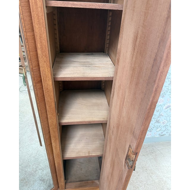 Large Art Deco Wardrobe in Speckled Maple, 1930s For Sale - Image 14 of 17