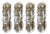 Mid-Century Austrian Citrus Wall Sconces in Murano Glass from Kalmar, 1970s, Set of 4 For Sale