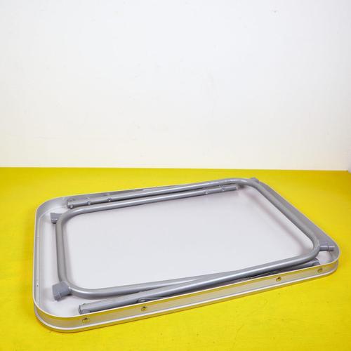 Gray Folding Camping Table in Aluminum, Italy For Sale - Image 8 of 9