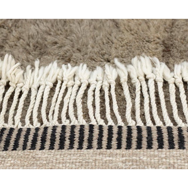 Hand-Knotted Wool Rug by Azele Studio For Sale - Image 6 of 8