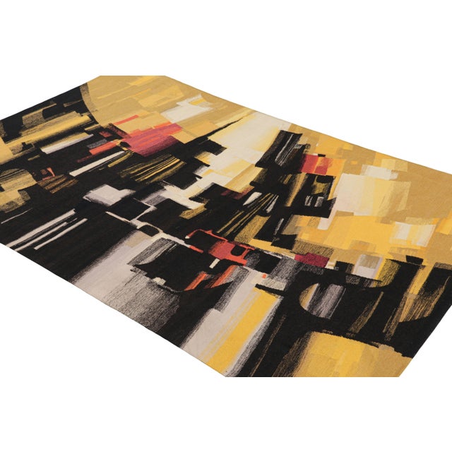 Signed Vintage Andre Borderie Tapestry With Abstract Patterns - Rug & Kilim For Sale In New York - Image 6 of 7
