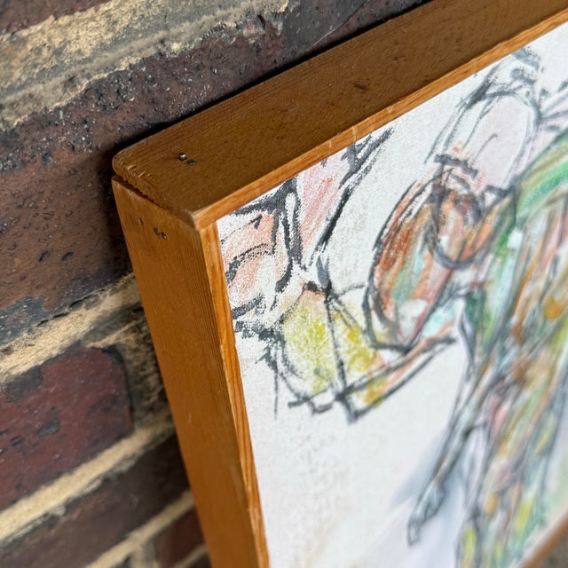 Abstract Figure Painting of Walking Man For Sale - Image 10 of 11