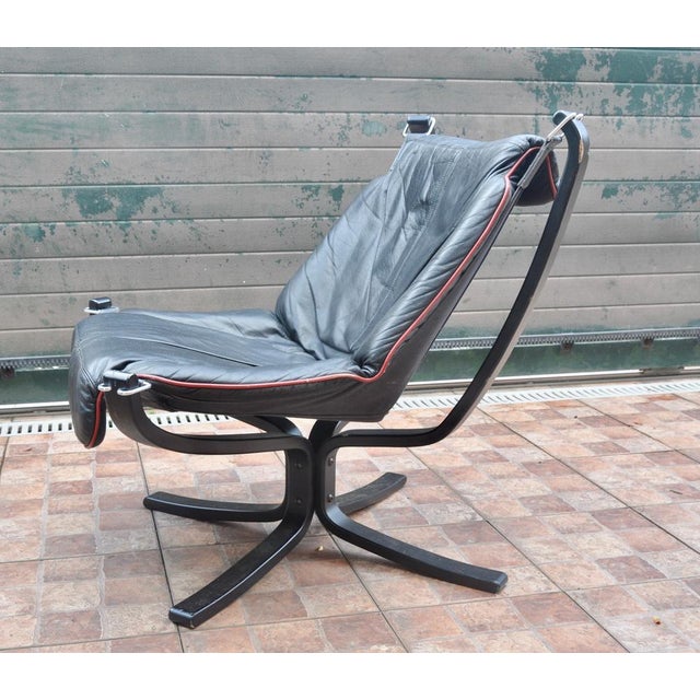 Norwegian Model Falcon Lounge Chair by Sigurd Ressell for Vatne Møbler, 1970s, in Good conditions. Designed 1970 to 1979...
