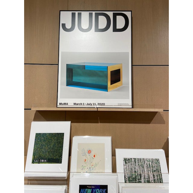Donald Judd Retrospective Museum of Modern Art Poster Chairish