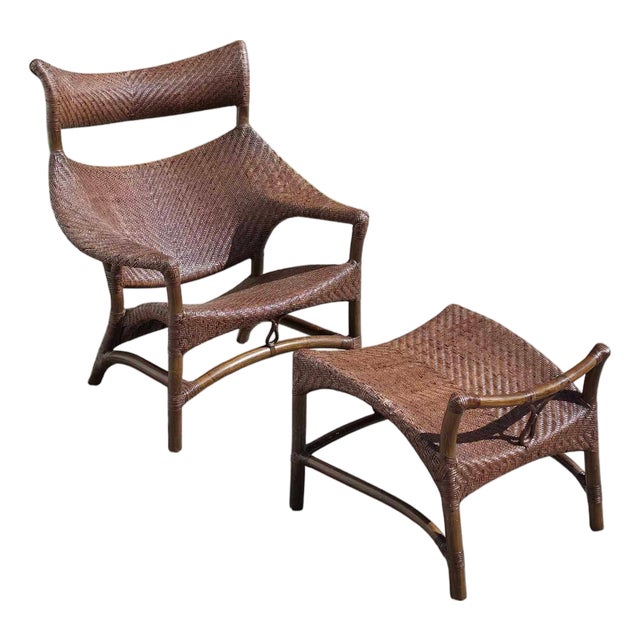 Yuzuro Yamakawa Lounge Chair and Ottoman For Sale