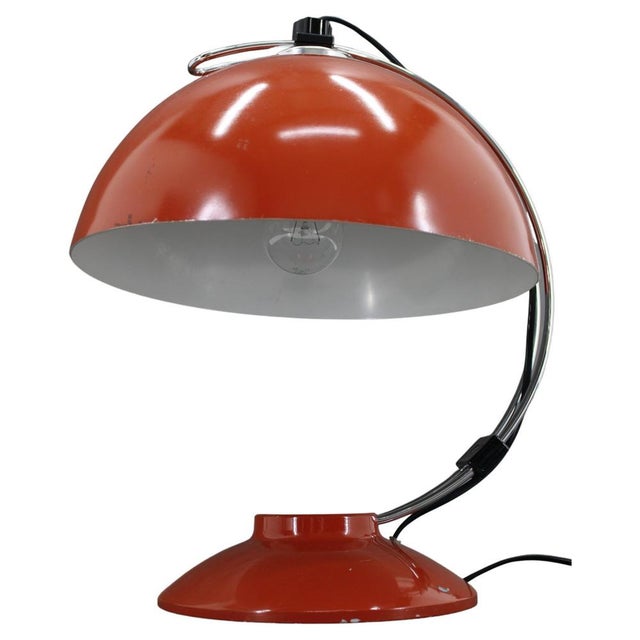 Red Table Lamp, 1970s For Sale - Image 16 of 16