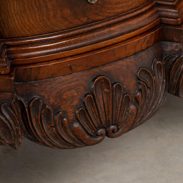 18th Century Danish Oak Rococo Chest of Four Drawers For Sale - Image 15 of 17