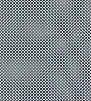 The House of Scalamandré Bellaire Trellis Fabric, Indigo