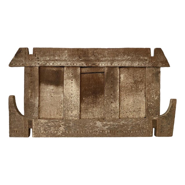 Andrianna Shamaris Hand Carved Wood Panel For Sale