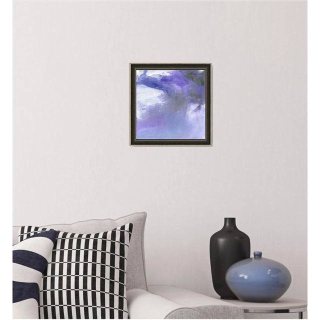 Purple "Drift" by Trixie Pitts Small Abstract Expressionist Oil Painting For Sale - Image 8 of 11