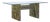 Adrian Pearsall for Craft Associates Mid Century Brutalist Glass Top Dining Table For Sale