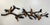 Vintage Cast Metal Birds on Branch Wall Sculpture With Verdigris Patina For Sale - Image 9 of 12