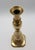 Pair of English brass candlesticks, 1893 design registry mark. A good pair in the popular beehive & diamond motif ring...