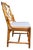 Wood Vintage Set of 4 Chinese Chippendale Bamboo Dining Chairs With Lattice Backs For Sale - Image 7 of 16
