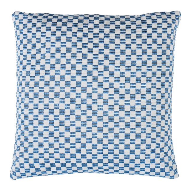 Schumacher Elkhart 16" Pillow In Blue For Sale