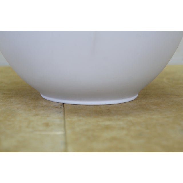 1980s German Hutschenreuther White Bisque Porcelain Bulbous Vase Urn 10" For Sale - Image 11 of 13