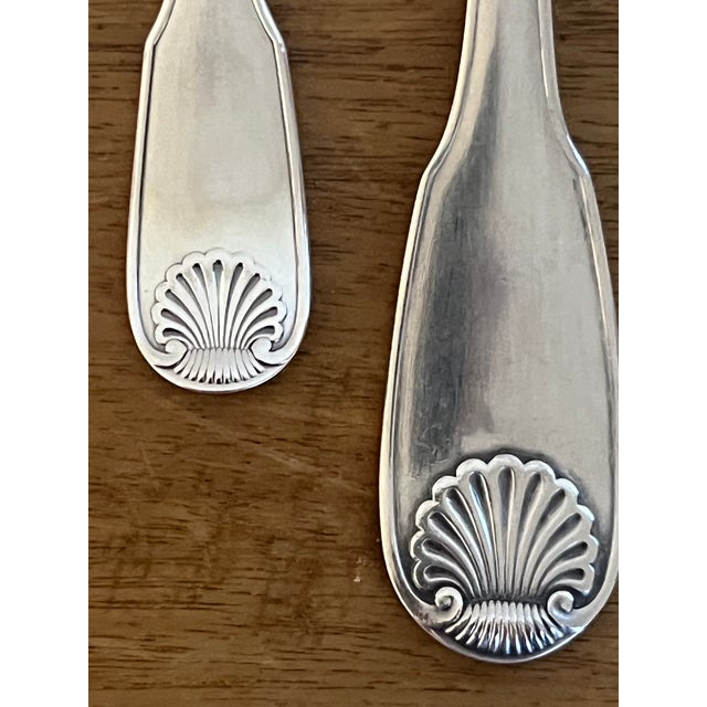 Christofle Silver Plated Vendome Pattern Flatware Dessert Set of 8 For Sale In San Francisco - Image 6 of 15