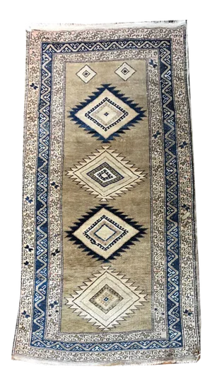 Antique Camel Hair Heriz Runner