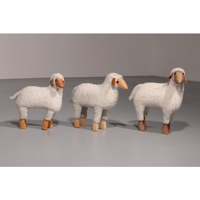 German Sheep by Hanns-Peter Krafft, 1980s, Set of 3 For Sale - Image 12 of 13