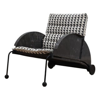Vintage Armchair with Double Cover by Anna Castelli Ferrieri for Kartell, 1980s For Sale