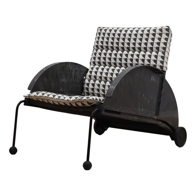 Vintage Armchair with Double Cover by Anna Castelli Ferrieri for Kartell, 1980s For Sale