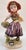 Large Italian Capodimonte hand-made and hand painted girl figurine beautifully decorated in regal colors of purple, green,...