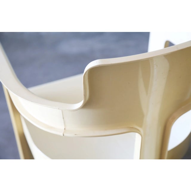 Plastic Set of 3 Attributed to Syroco Plastic Italian Chairs 1970s For Sale - Image 7 of 13