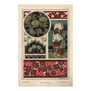 "Boule De Neige, Pl. 51" Art Nouveau Pochoir by A. Giacometti For Sale