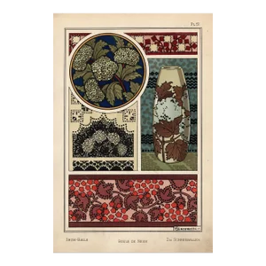 "Boule De Neige, Pl. 51" Art Nouveau Pochoir by A. Giacometti