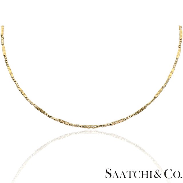 18k (750) Yellow Gold: Bracelet / Bangel / Necklace, Magnetic Chain. For Sale - Image 11 of 14