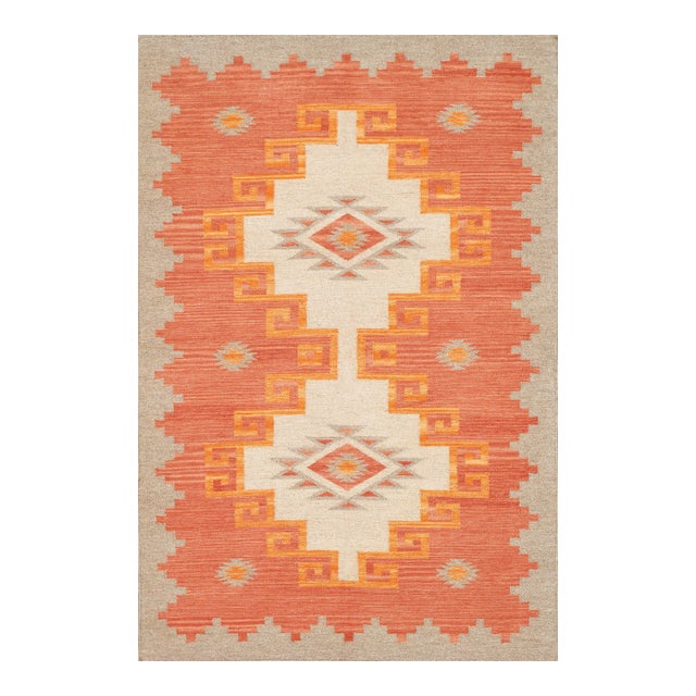 Pasargad Home Tuscany Mocha Wool Area Rug- 3'11'' X 5'11'' For Sale