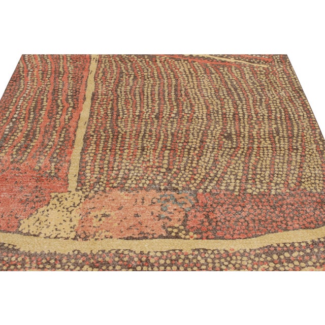 Rug & Kilim Rug & Kilim’s Oversized Meadow Rug in Brown and Red, 14x20 For Sale - Image 4 of 6