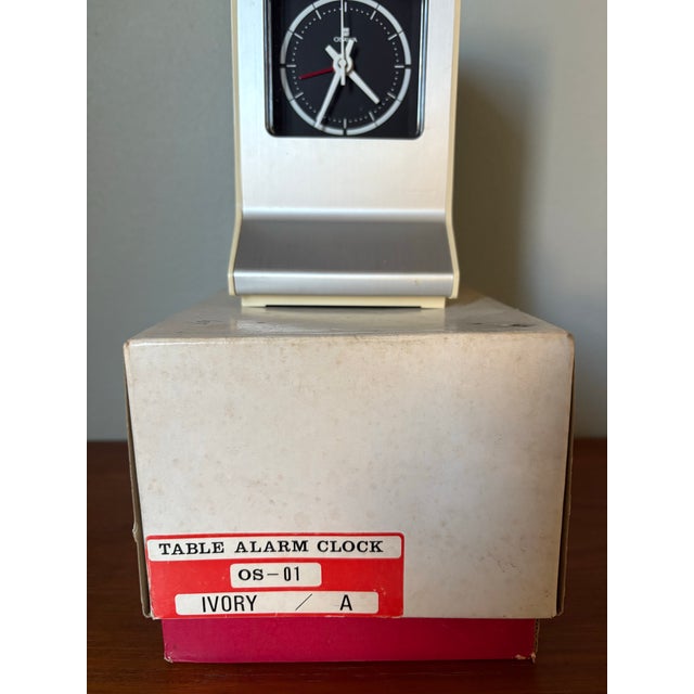 Vintage Space Age Japanese Osawa Table Alarm Clock For Sale - Image 10 of 10
