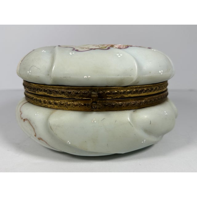 C. F. Monroe Wavecrest Jewelry Dresser Box with Heirlooms for your consideration. The box is larger, measuring approx. 7...