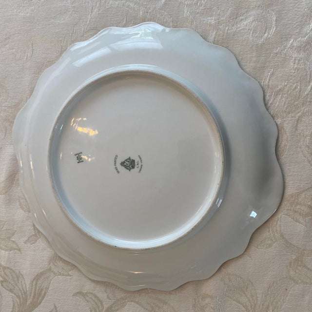 Ceramic Antique Limoges France Hand Painted Signed Henriot Wheat With Gold Gilt Plate For Sale - Image 7 of 8