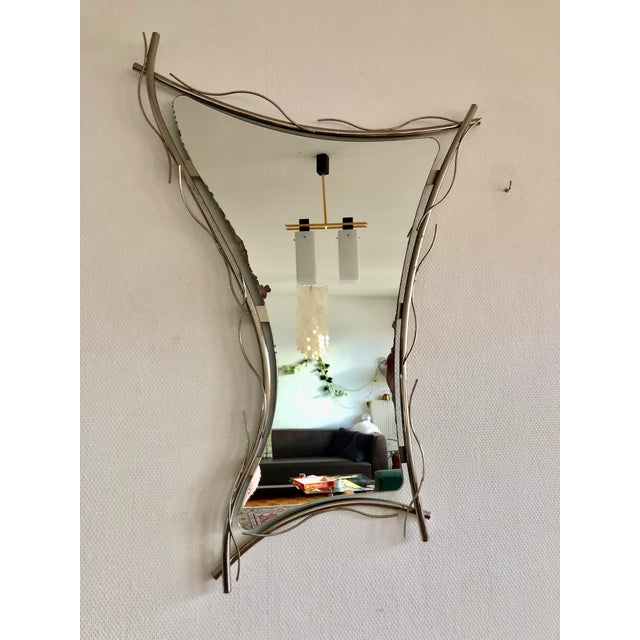 Free-Form Mirror, Italy, 1970s For Sale - Image 9 of 9