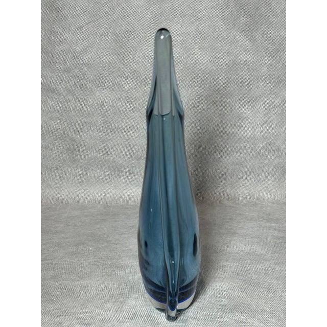 Light Blue Art Glass Vase, 1970s For Sale - Image 6 of 8