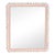 Fleur Home Carnival Gras Rectangle Mirror in Salmon Berry, 38x49 For Sale
