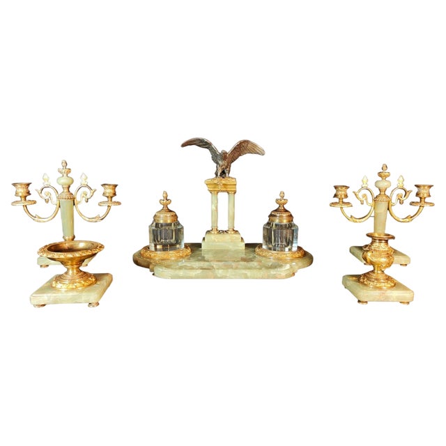 19th Century Inkwell Onyx For Sale