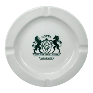 Vintage Hotel Grande Bretagne Athens Greece Ceramic Ashtray