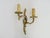 One Double-Light Bronze Wall Sconce with Acanthus Leaf Motif, 1950s For Sale - Image 10 of 10